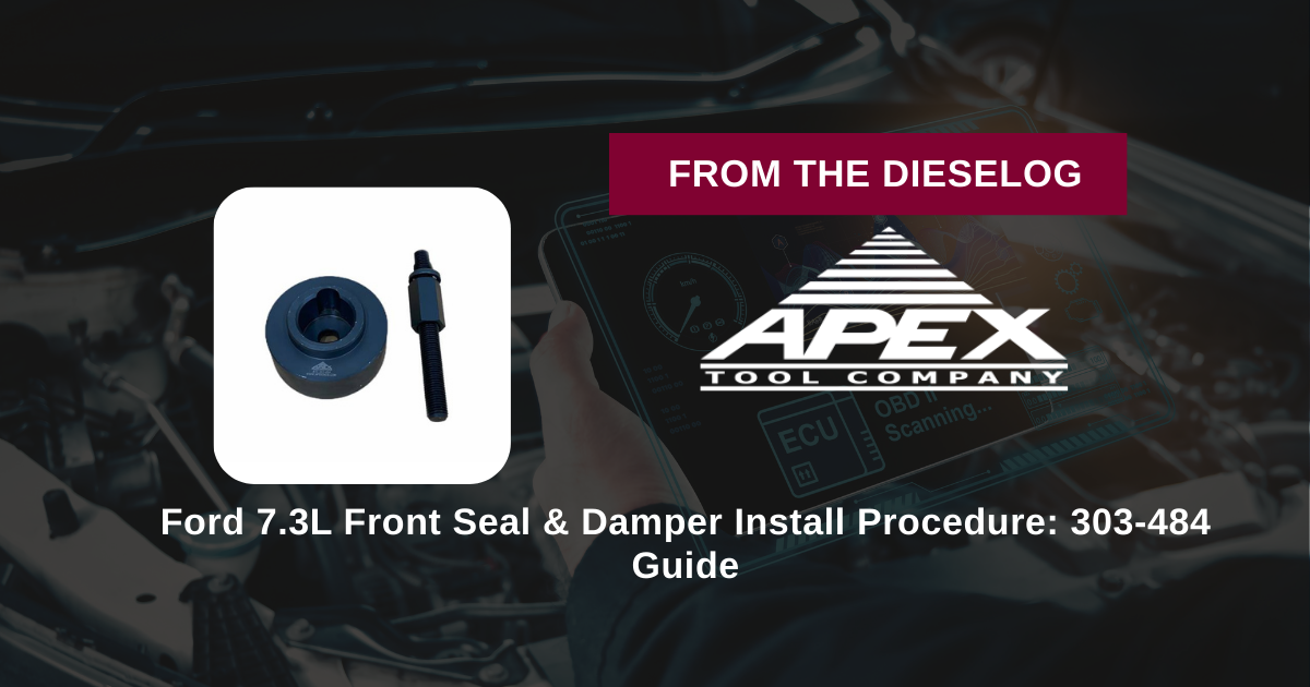 Ford 7.3L Front Seal & Damper Install Procedure: 303-484 Guide